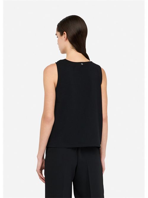 Top in cotone e georgette LIU JO | CF5140J0088/22222